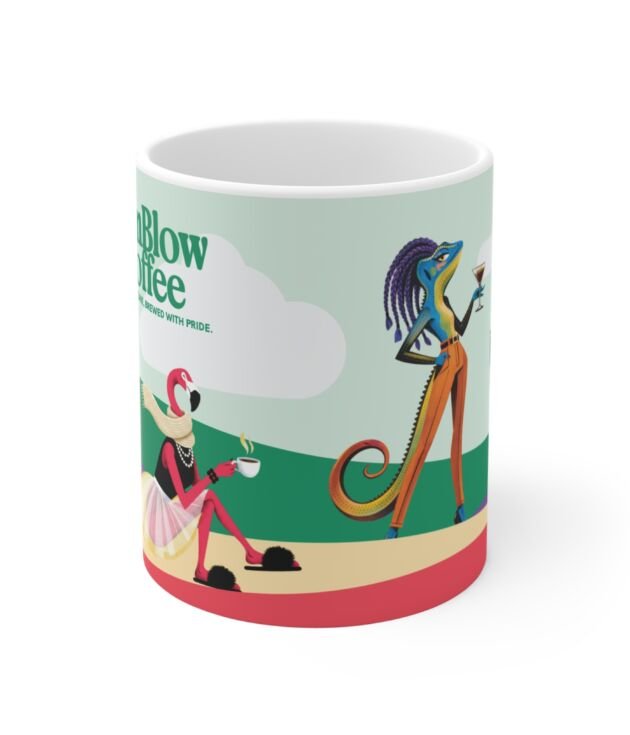 Rainblow Coffee Green Mug 11 Oz