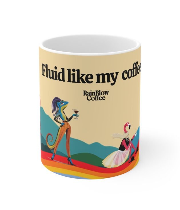 Rainblow Coffee white  Mug 11oz