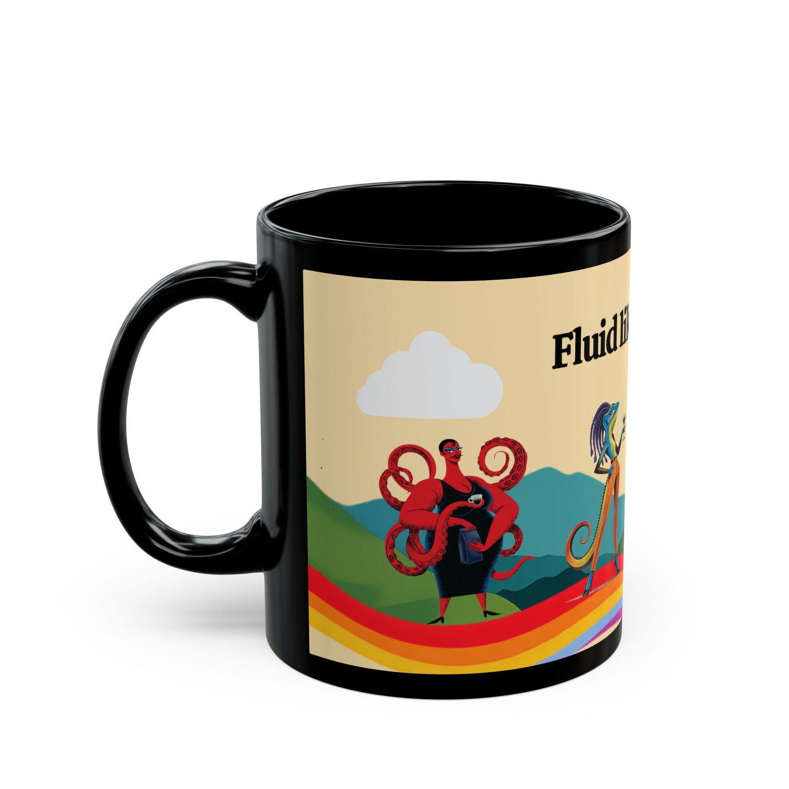 Rainblow Coffee Black Mug (11oz, 15oz) - Image 3