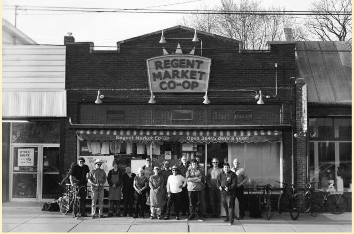 Regent Market Co-op with Rainblow coffee on the shelf